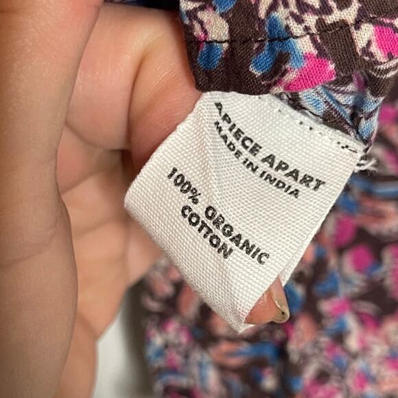 Apiece Apart Pink Mitte Floral Top Sz XXS - Picture 8 of 8